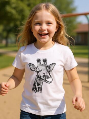 T-shirt enfant girafe