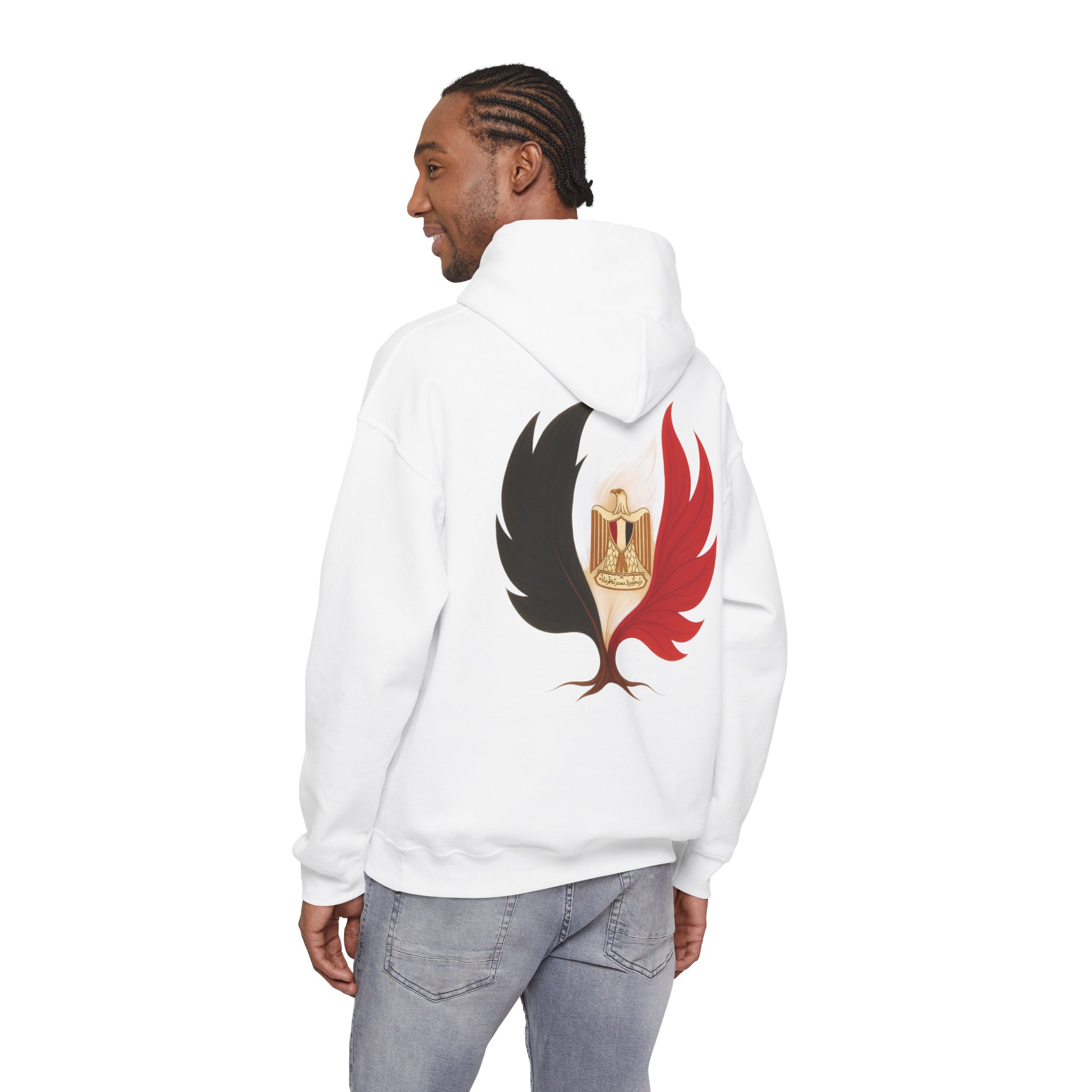Men Hoodie Egypt Flag Tree Emblem – Image 7