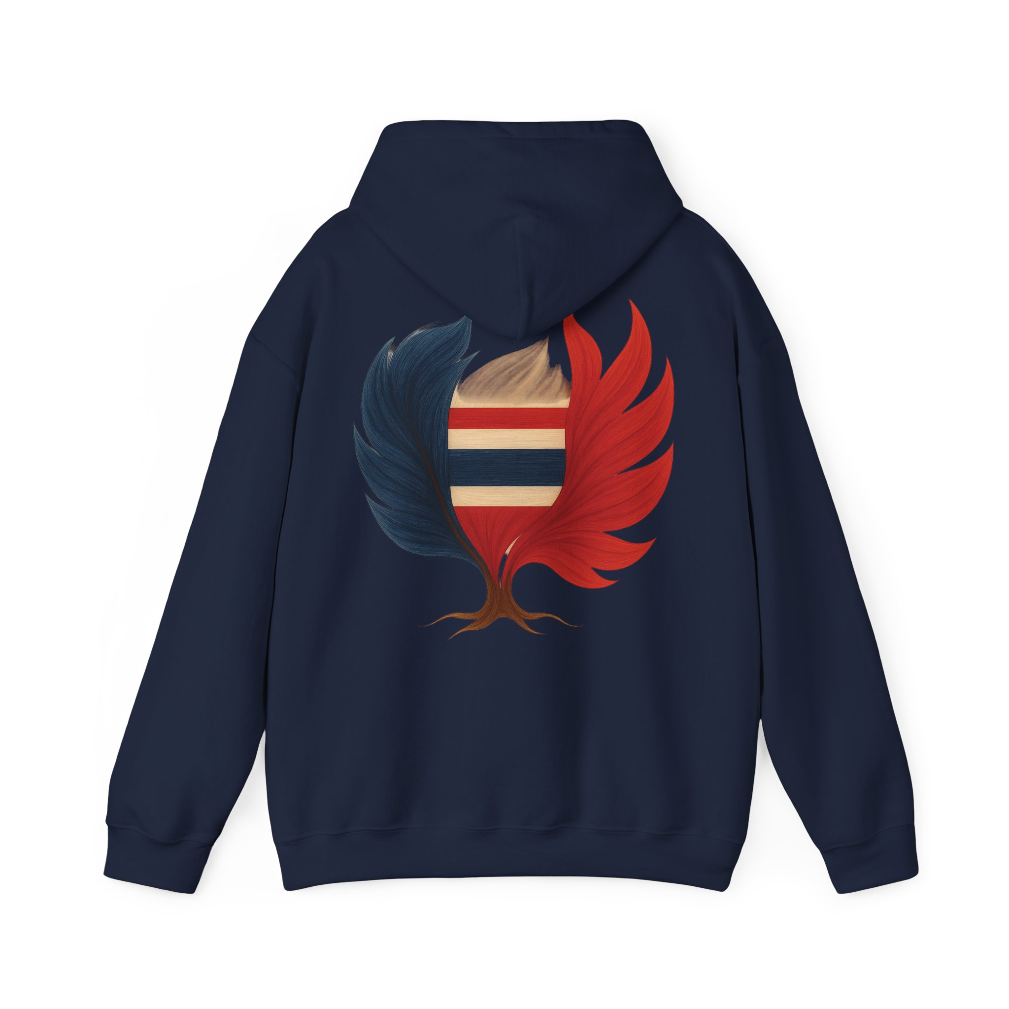 Men Hoodie Thailand Flag Tree Emblem – Image 2