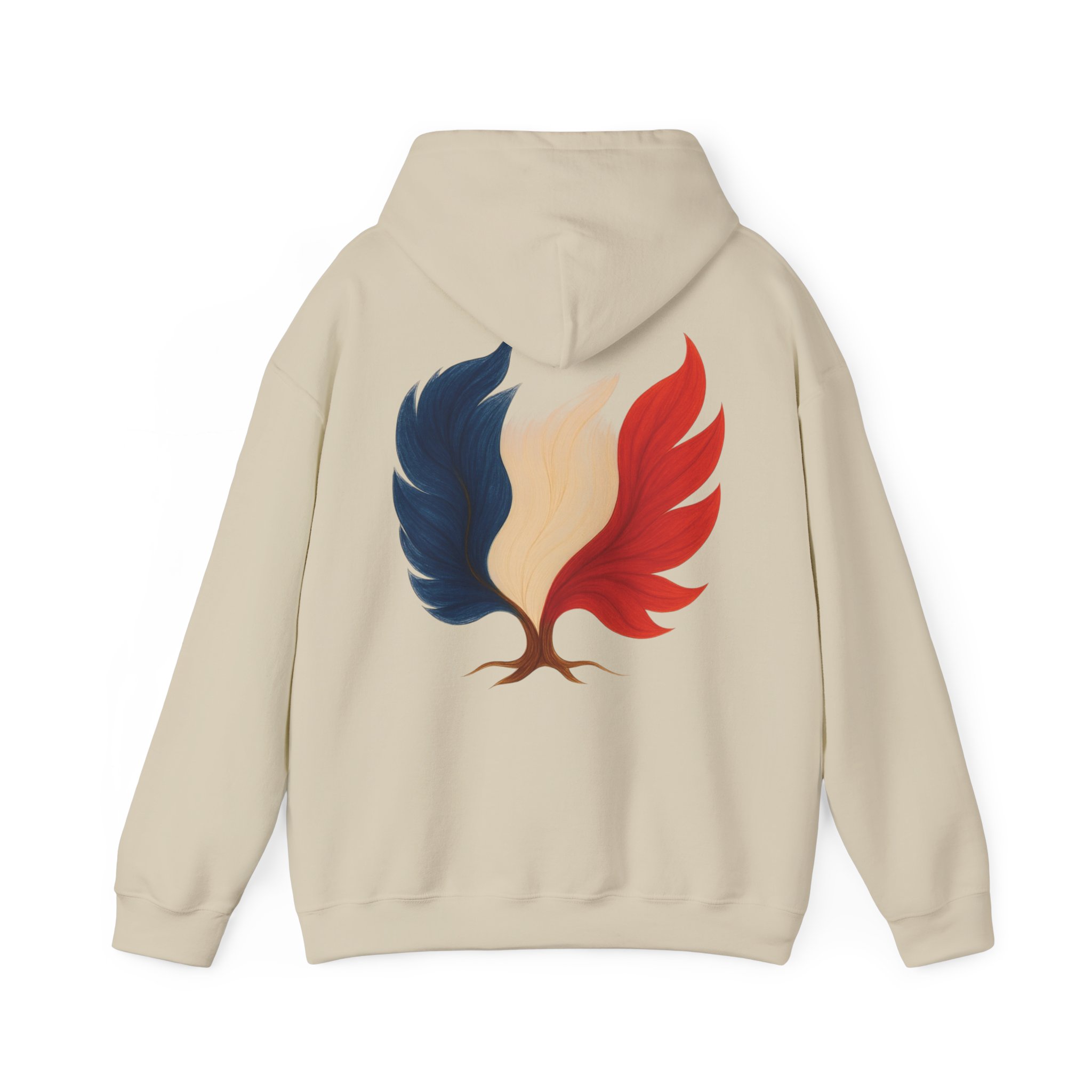 Men Hoodie France Flag Tree Emblem – Image 6