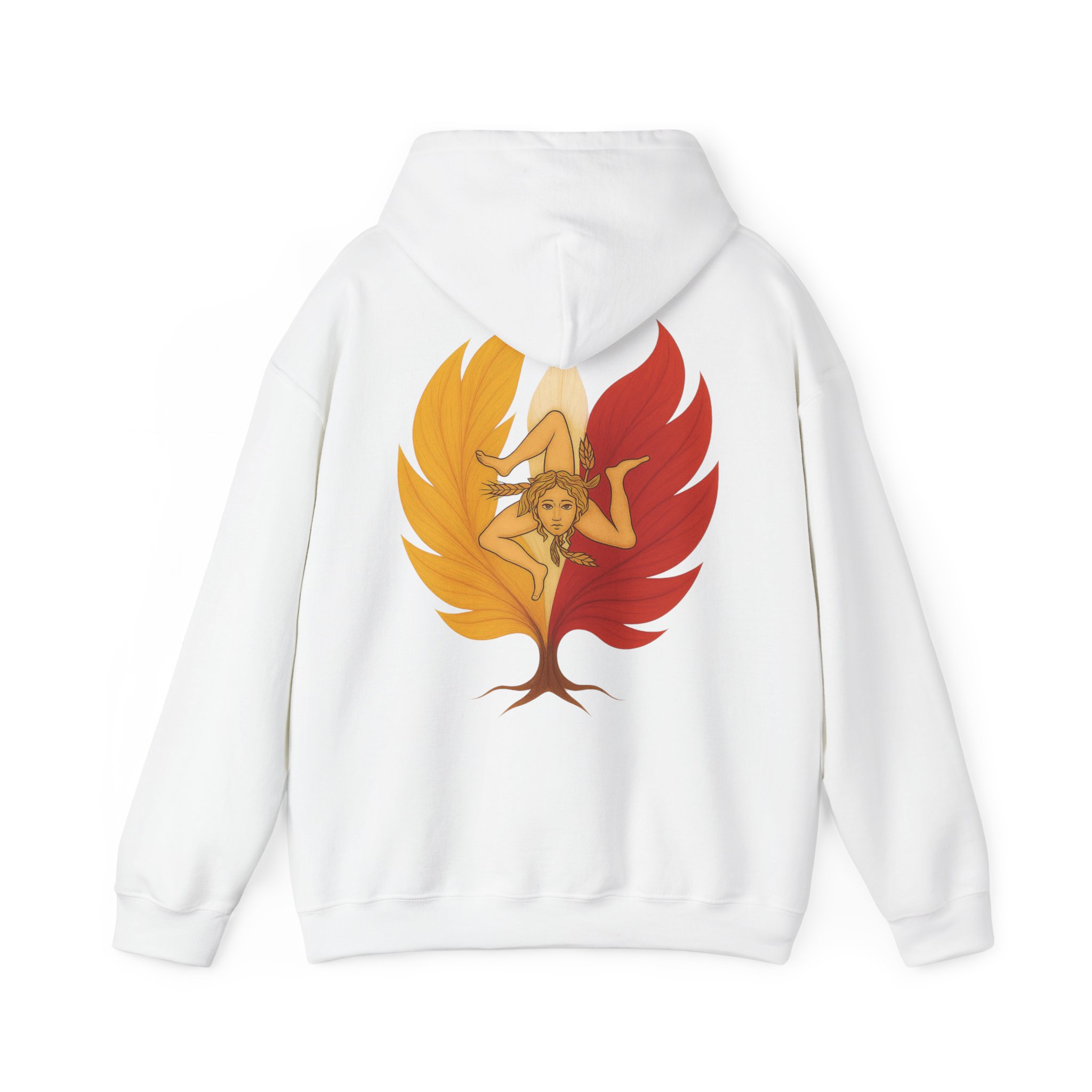 Men Hoodie Sicile Flag Tree Emblem – Image 4
