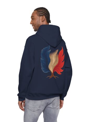 Men Hoodie France Flag Tree Emblem