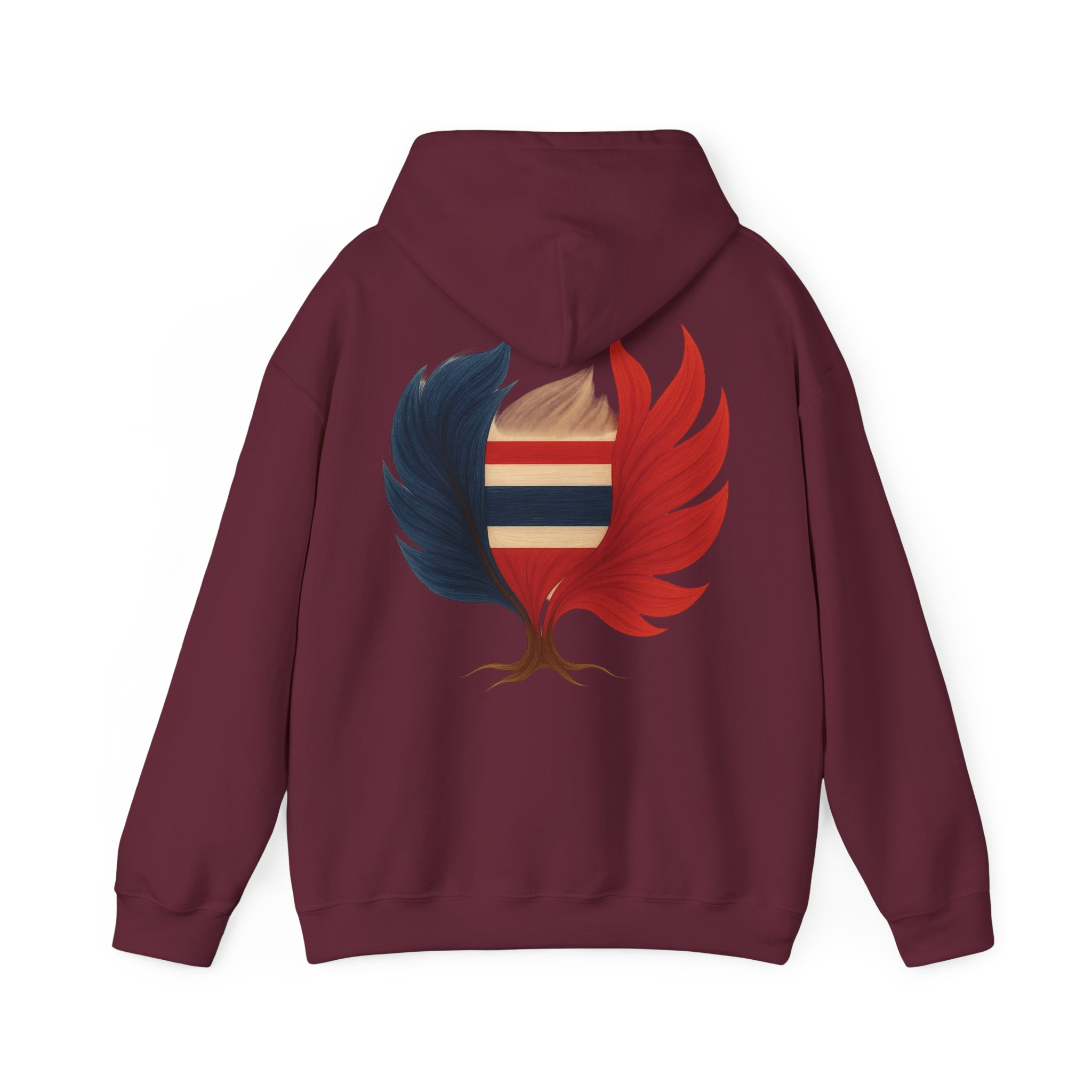 Men Hoodie Thailand Flag Tree Emblem – Image 9
