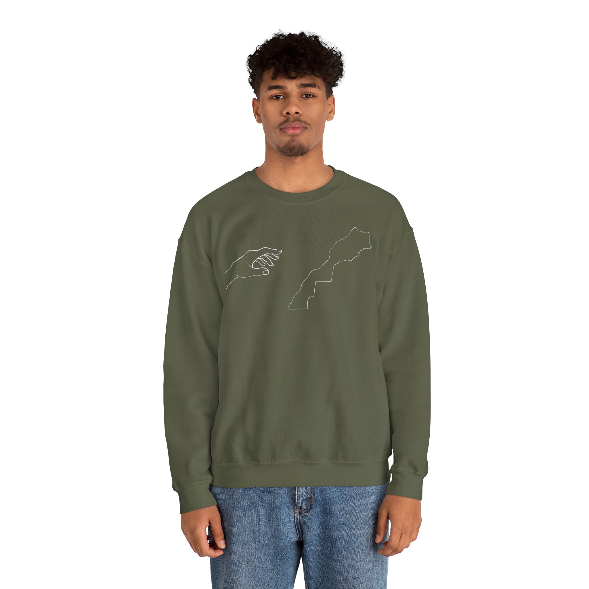 Men Sweatshirt — REACH YOUR ROOTS 'MOROCCO' – Image 2