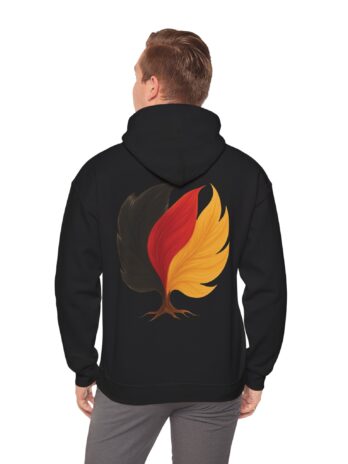 Men Hoodie Deutch Flag Tree Emblem