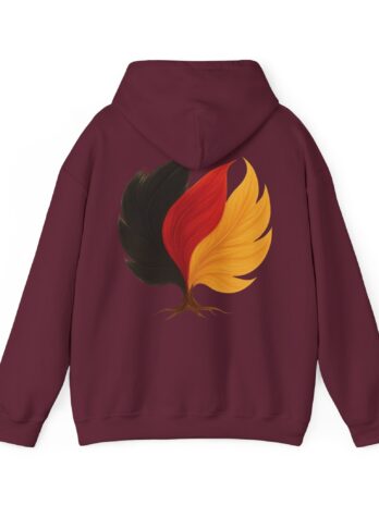 Men Hoodie Deutch Flag Tree Emblem