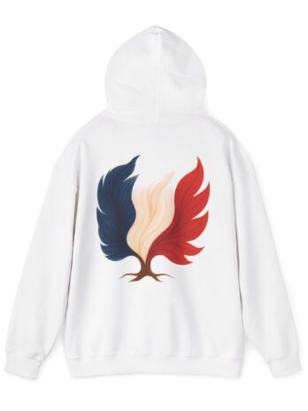 Men Hoodie France Flag Tree Emblem