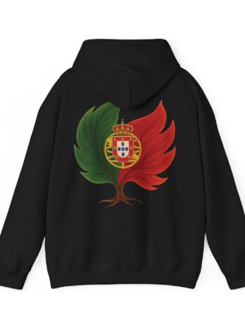 Men Hoodie Portugal Flag Tree Emblem