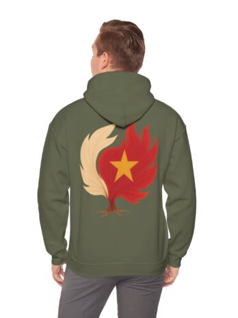 Men Hoodie China Flag Tree Emblem