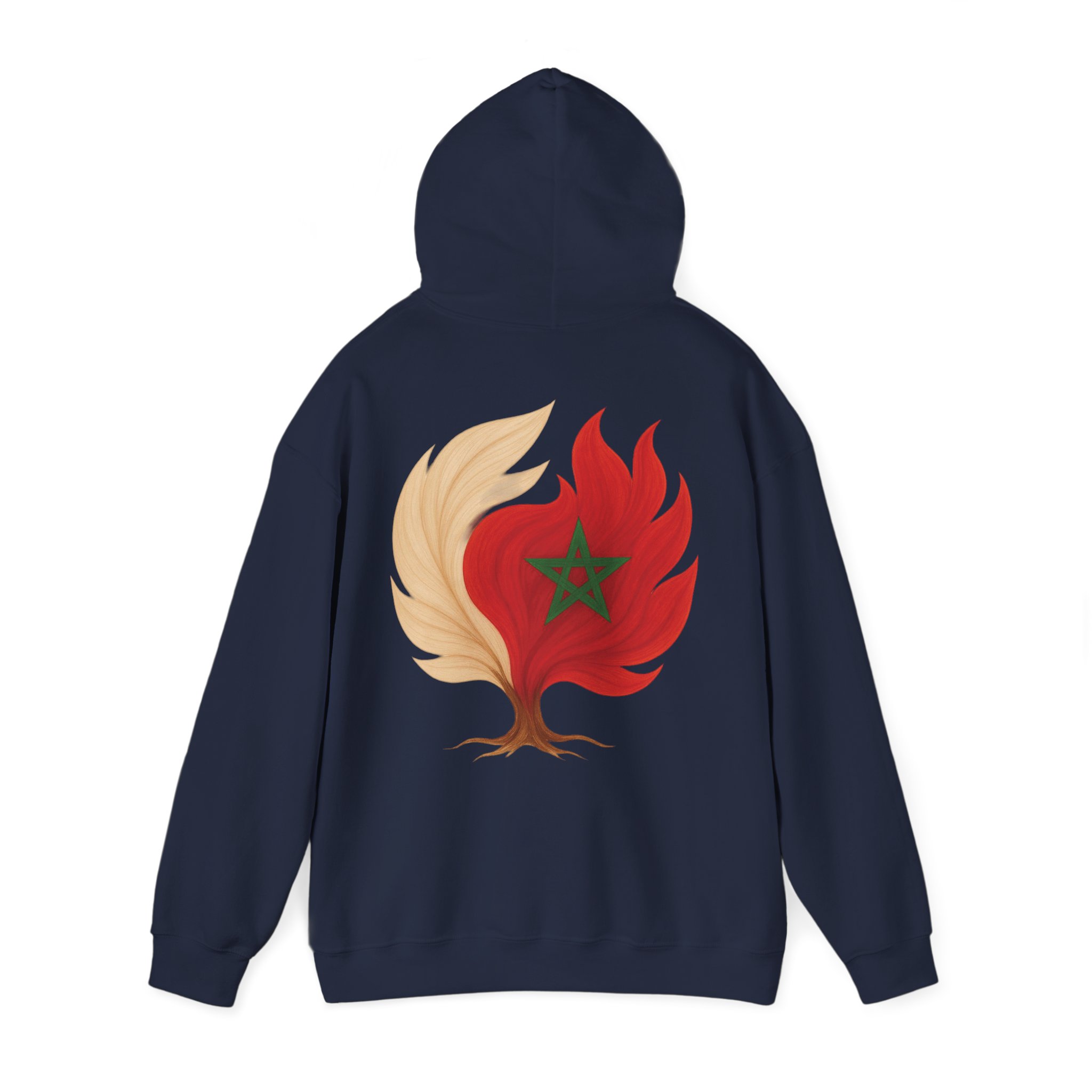 Men Hoodie Morocco Flag Tree Emblem – Image 22