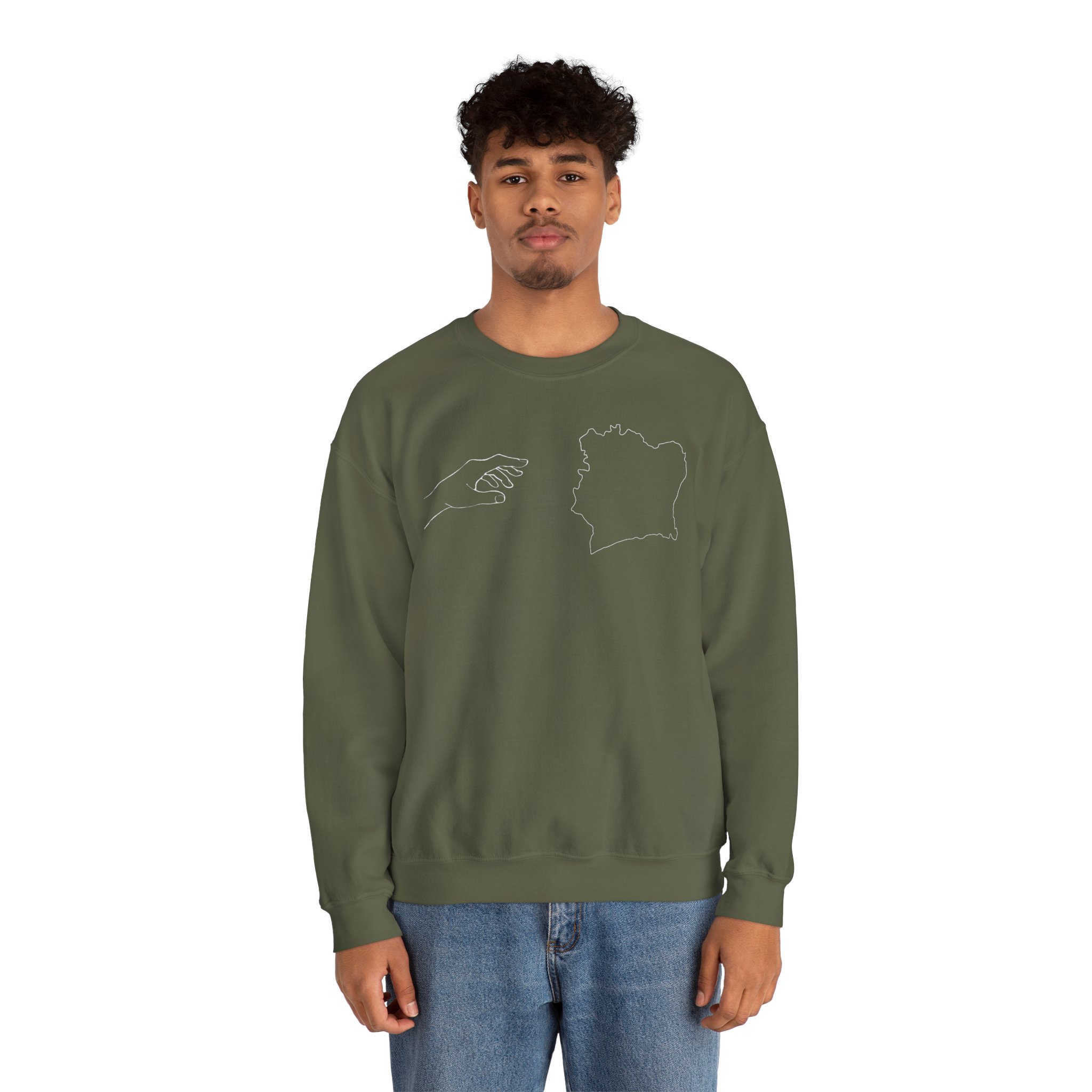 Men Sweatshirt — REACH YOUR ROOTS 'IVORY COAST' – Image 2