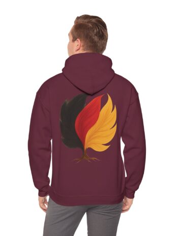 Men Hoodie Deutch Flag Tree Emblem