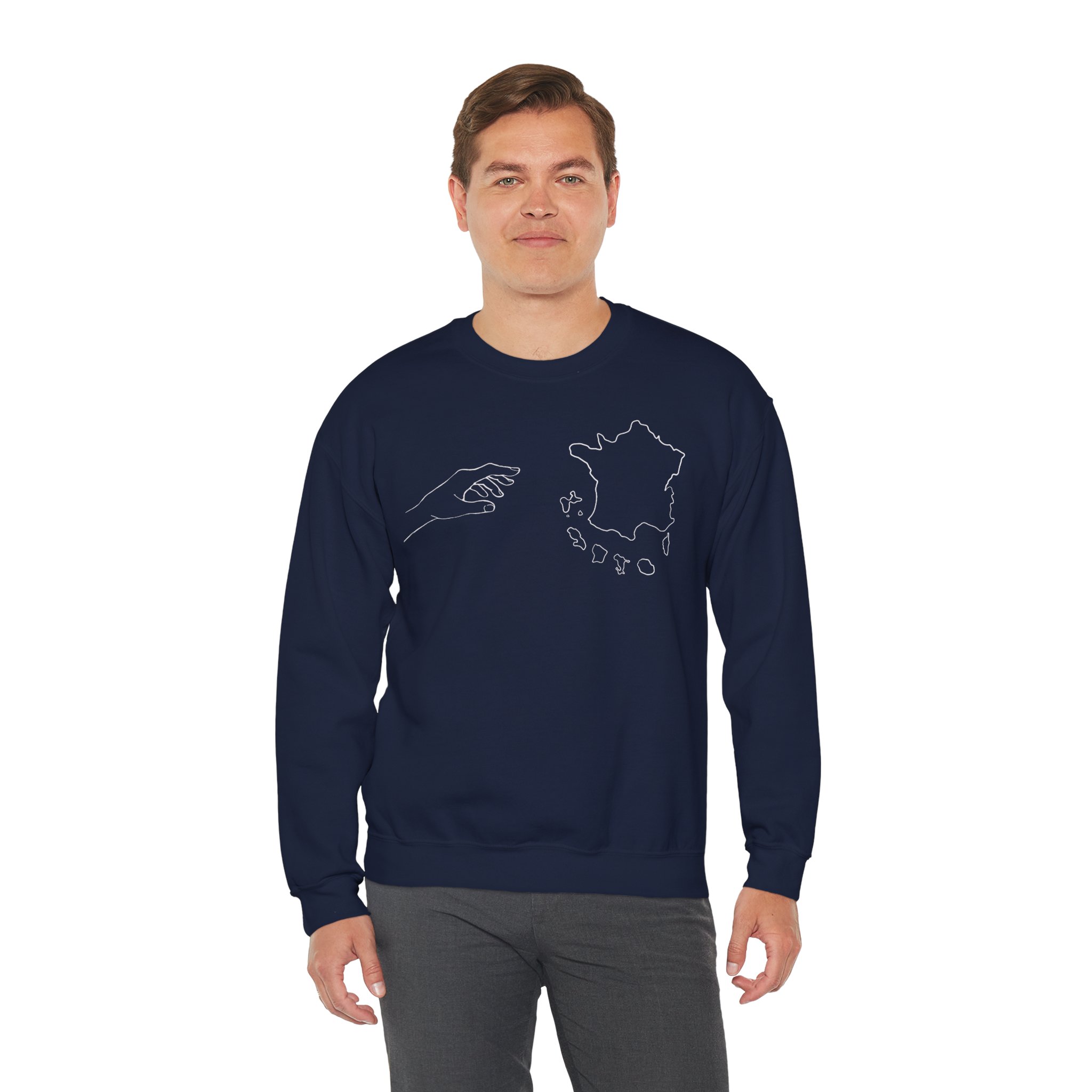 Men Sweatshirt — REACH YOUR ROOTS 'FRANCE' – Image 2