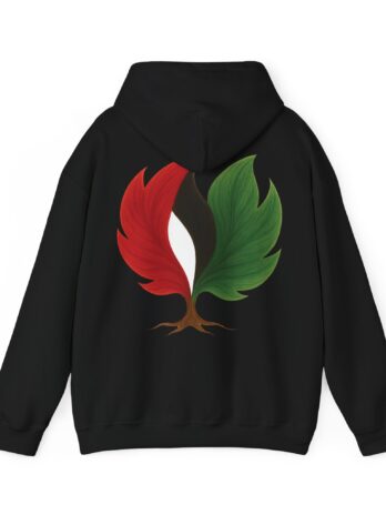 Men Hoodie Palestine Flag Tree Emblem