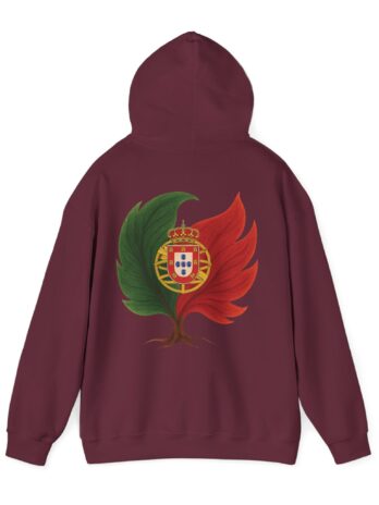 Men Hoodie Portugal Flag Tree Emblem