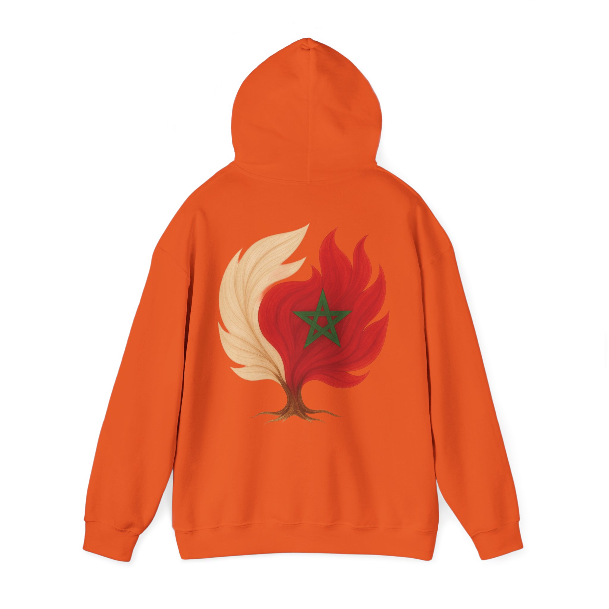 Men Hoodie Morocco Flag Tree Emblem – Image 15