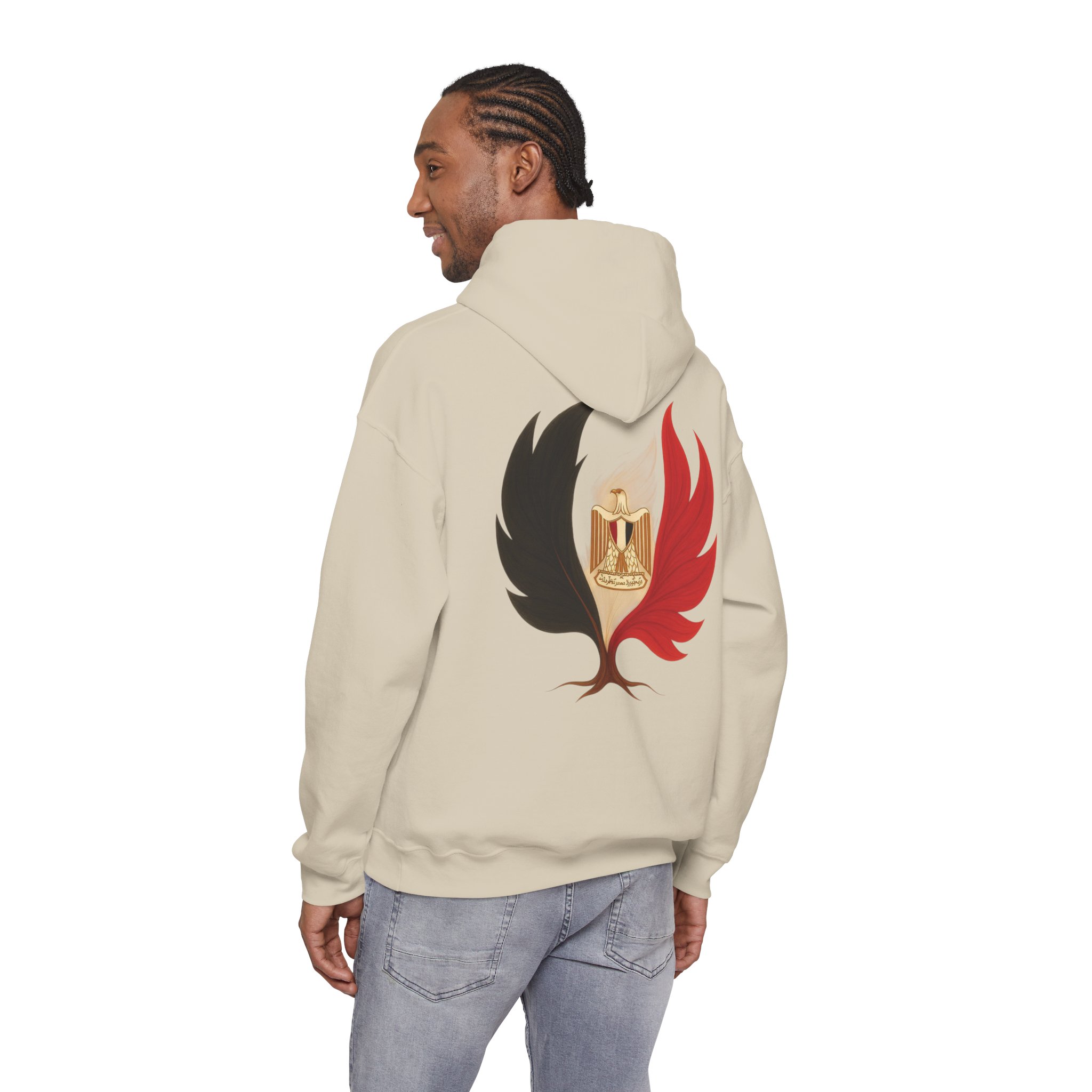 Men Hoodie Egypt Flag Tree Emblem – Image 4