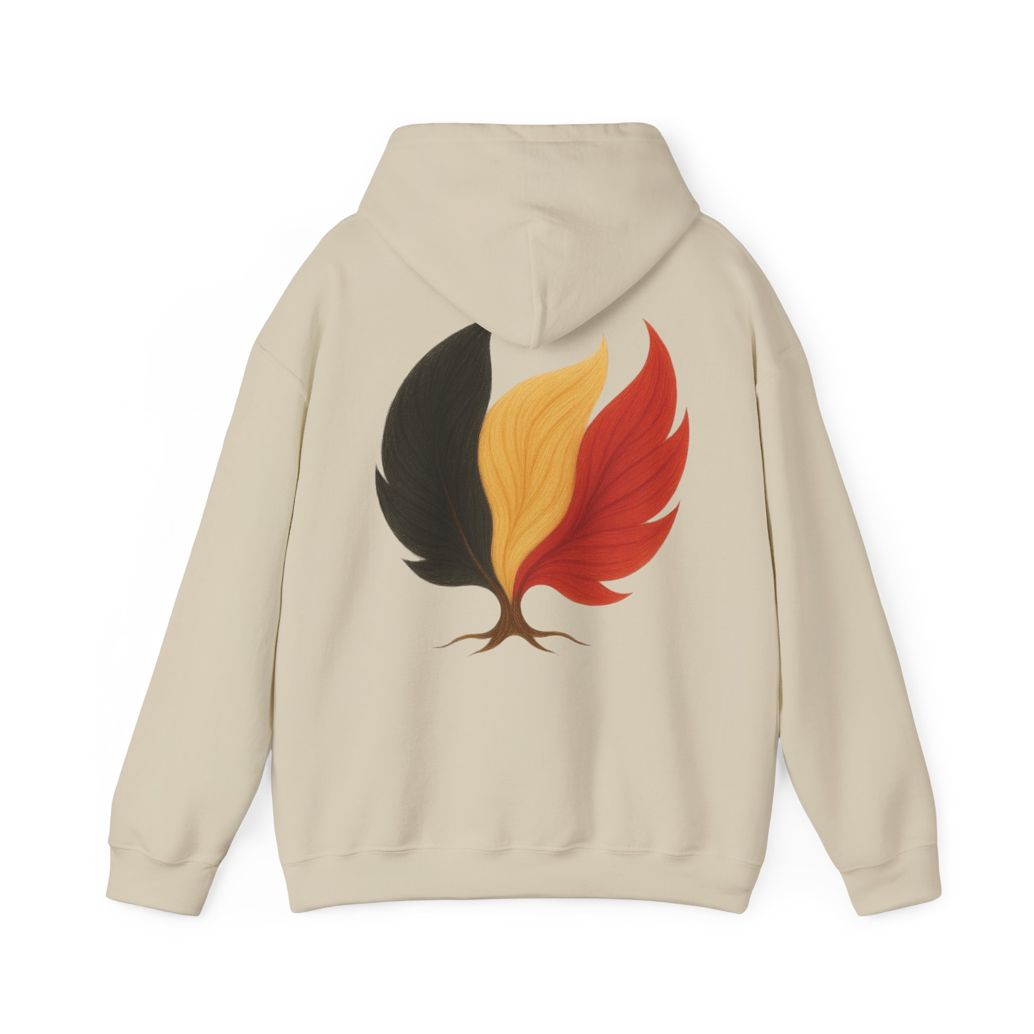 Men Hoodie Belgium Flag Tree Emblem – Image 6