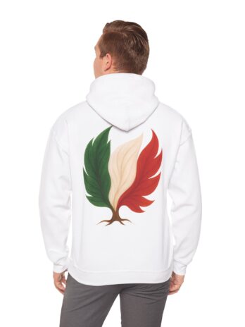 Men Hoodie Italy Flag Tree Emblem