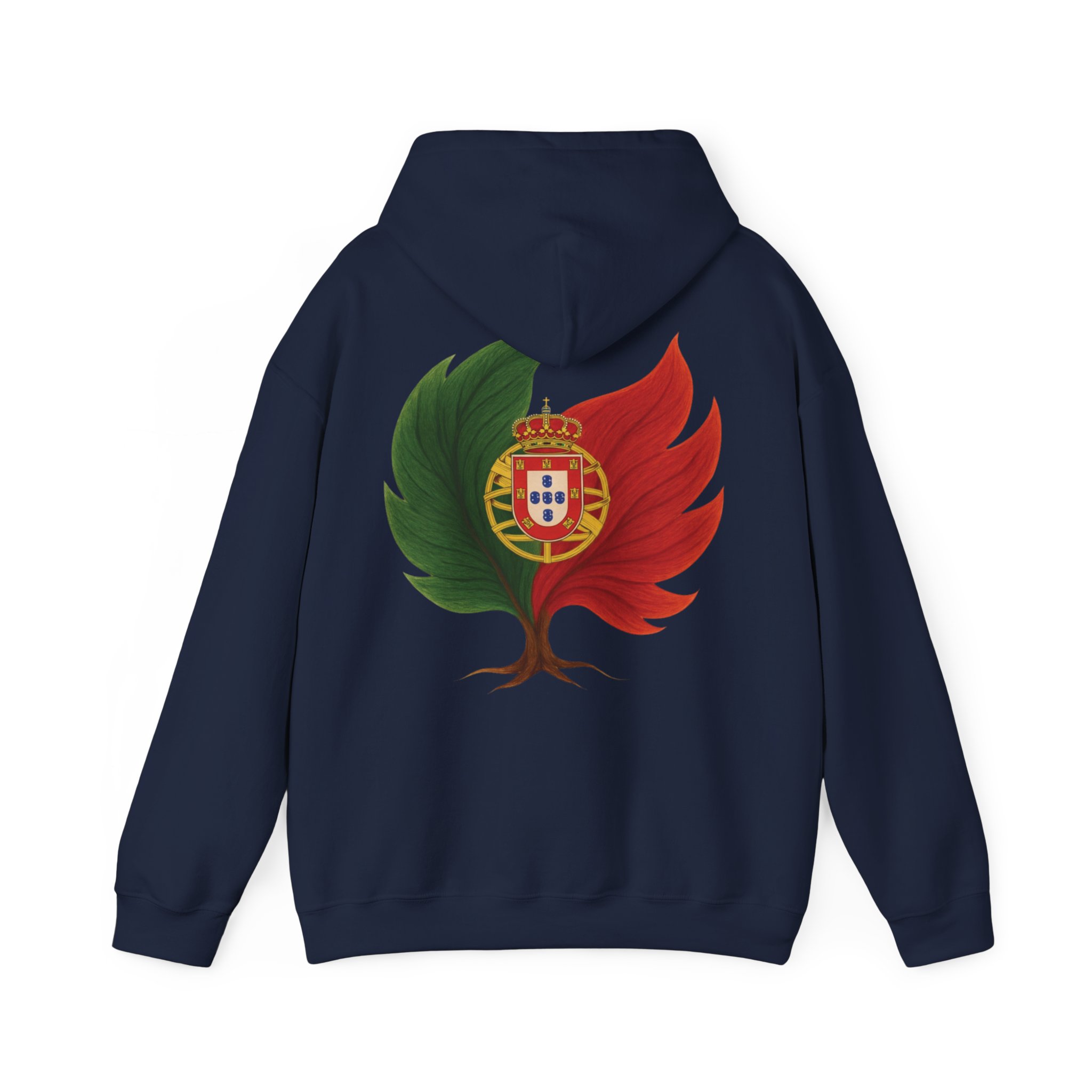 Men Hoodie Portugal Flag Tree Emblem – Image 10