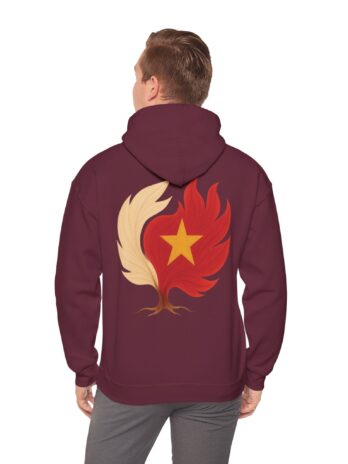 Men Hoodie China Flag Tree Emblem