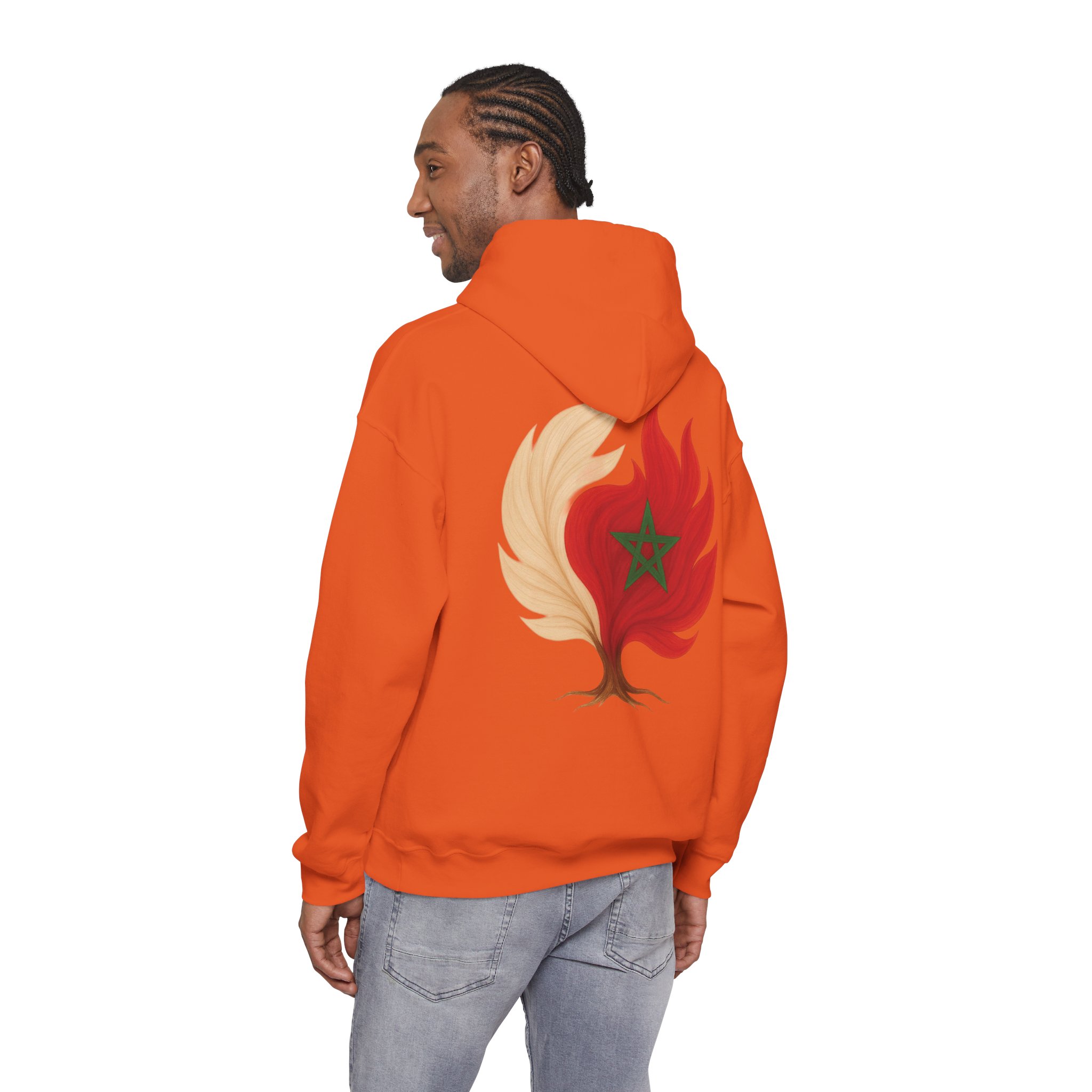 Men Hoodie Morocco Flag Tree Emblem – Image 13