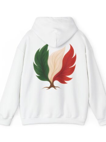 Men Hoodie Italy Flag Tree Emblem